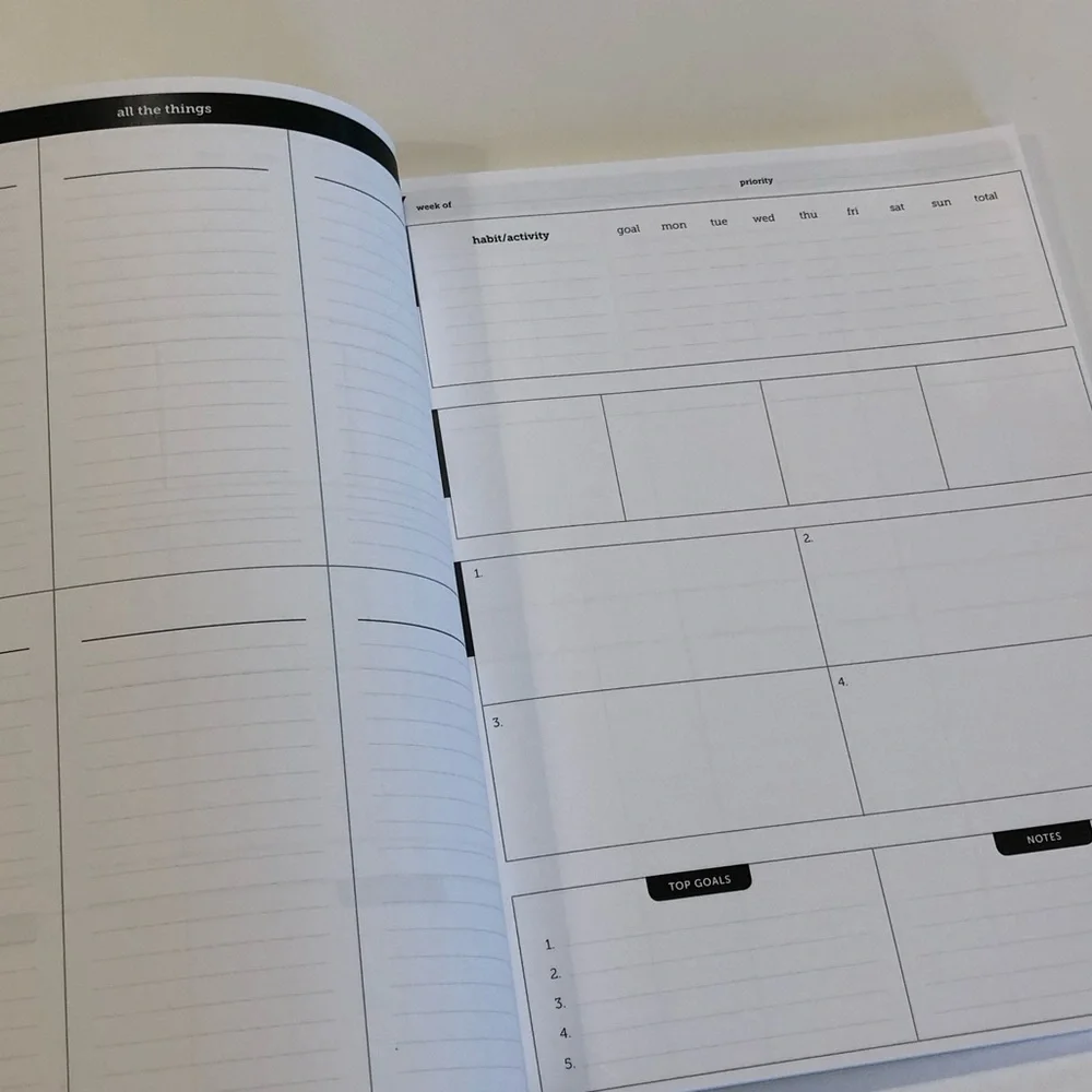 3 pack of Monthly and Weekly Productivity Planner / Undated